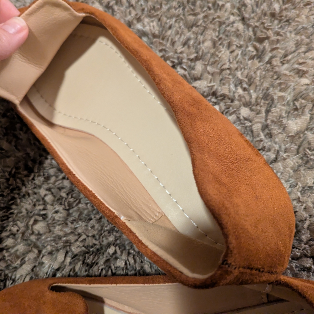 Brown Suede Women's Loafers - Picture 7 of 7